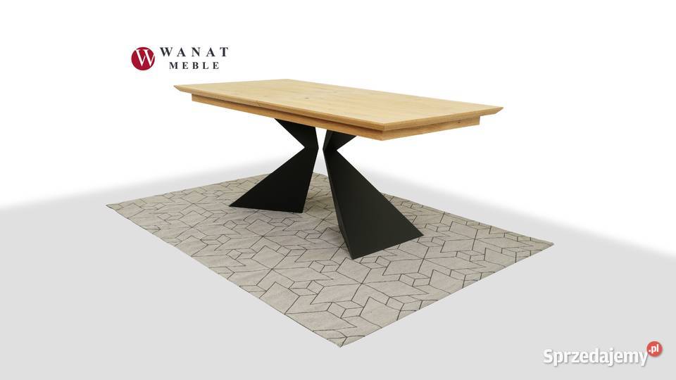 Nowoczesny Fornirowany Stół 200x100 Rozkładany 100cm Warszawa