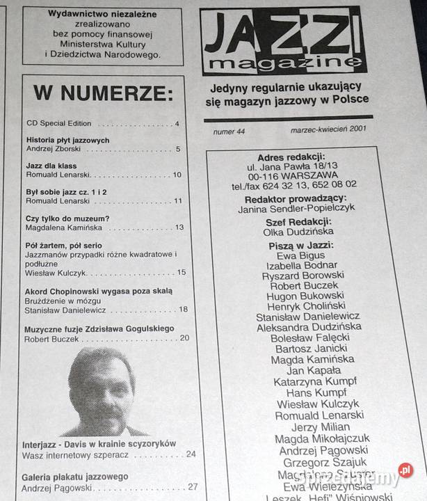 Jazz magazine 442001 Pozostałe Chełm
