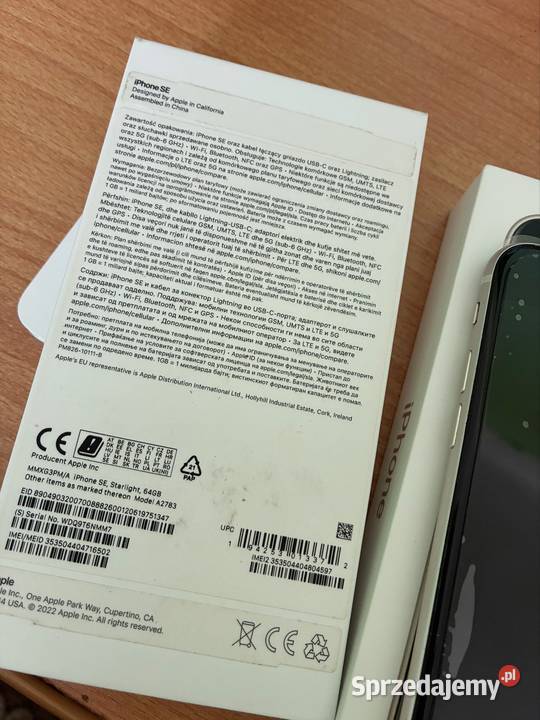 iPhone SE 2022 64gb Telefony i Akcesoria Pińczów sprzedam