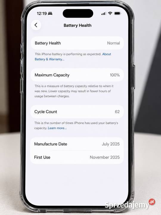 iPhone 16 Pro 256GB Black Titanium 100 Battery
