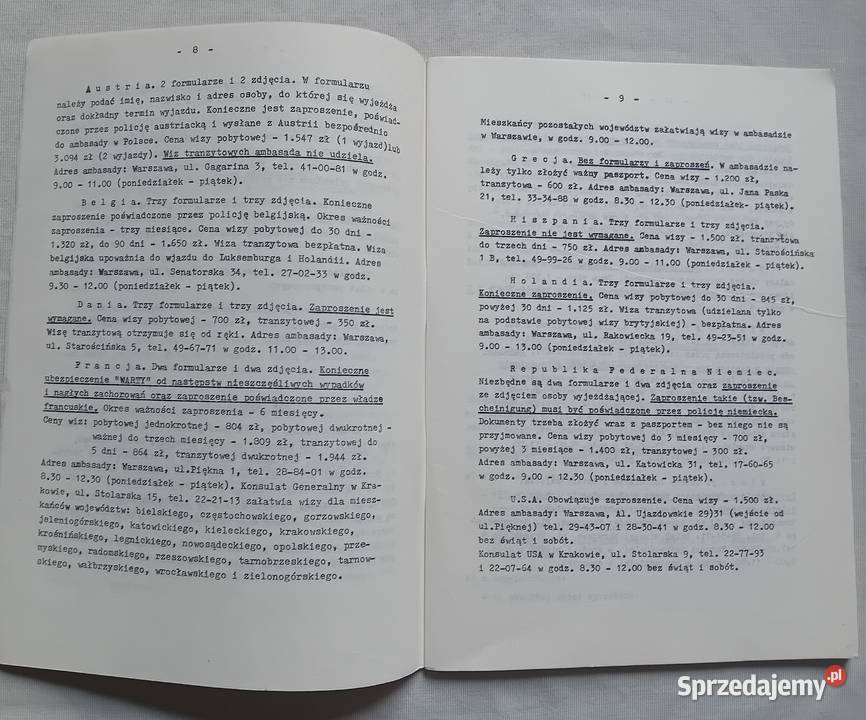 Broszura Informacja turystów wyjeżdżających Koźminek