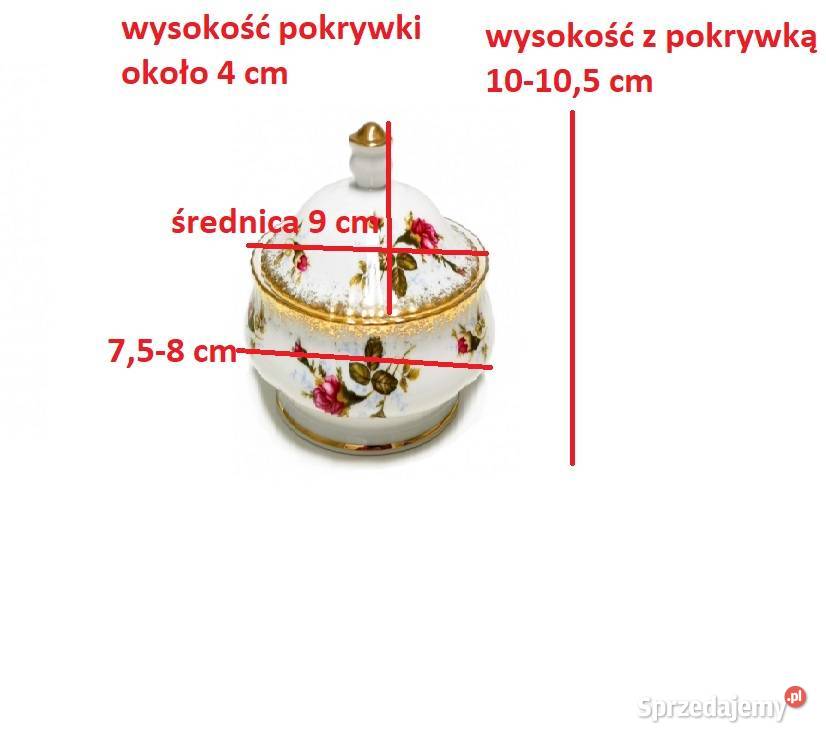 cukiernica Chodzież Iwona z porcelany złocona Pozostałe Kielce