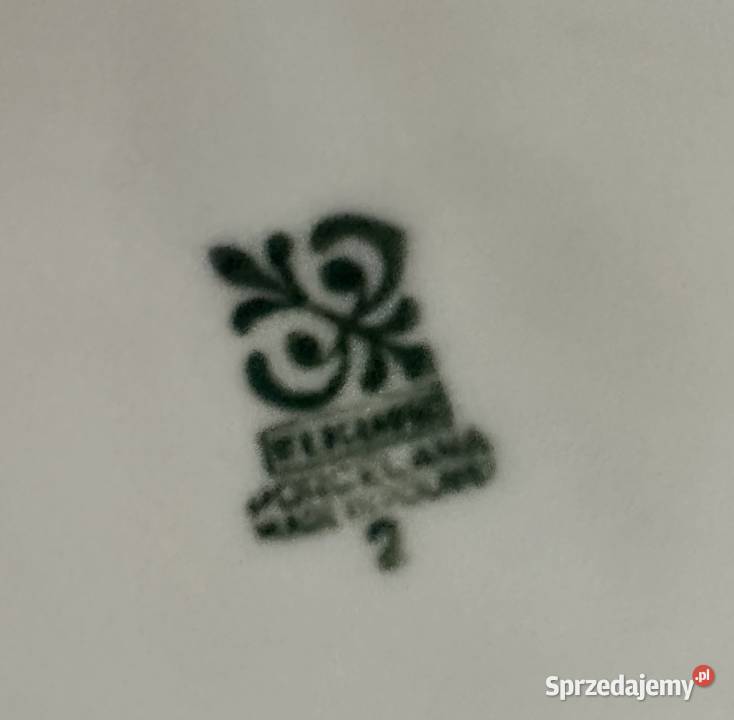 Talerze porcelanowe Włocławek z lat PRLu Łódź