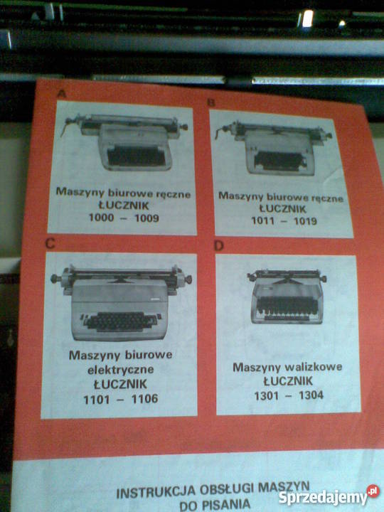 Walizkowa maszyna do pisania Łucznik 1303