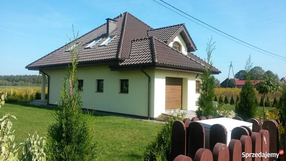 Piękny dom całoroczny Nowa Wieś Ostródzka garaż Domy Nowa Wieś Ostródzka