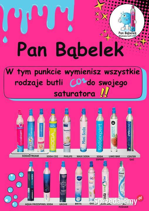 Wymiana butli CO2 do Saturatorów Sodastream Dafi Zawiercie