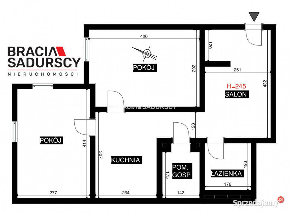Mieszkanie 523m2 3 pokoje Kraków