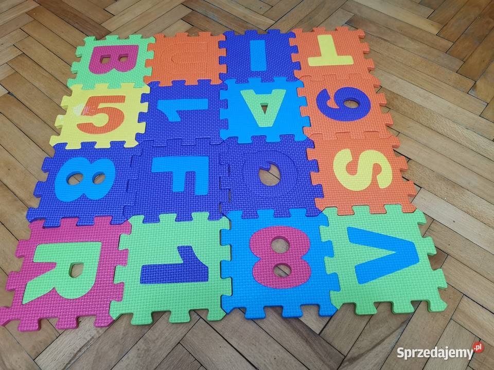 Puzzle mata piankowa dzieci 72 30x30 Numbers Łódź