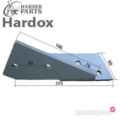 Wspornik HARDOX 90062104P części do pługa SKJOLD nieuszkodzony Suwałki