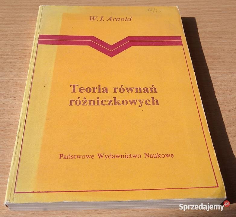 Teoria równań różniczkowych WI Arnold Gdańsk