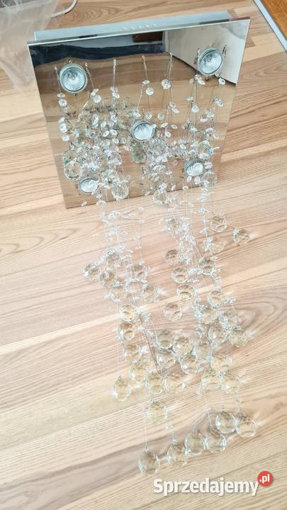 Lampa glamour zwis kryształowy szklany Białystok