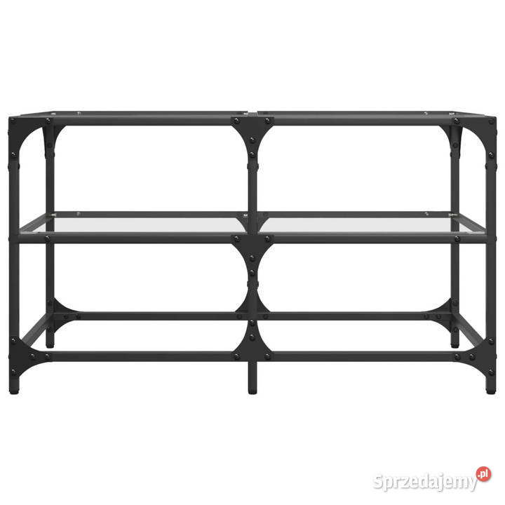 Stolik kawowy ze szklanym blatem 785x40x45 stal Warszawa sprzedam