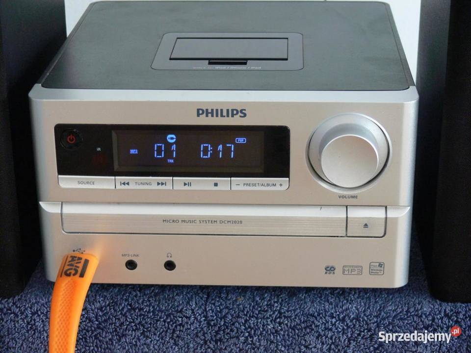 Wieża Philips z kol Radio RDS AUX USB mp3 Jasło