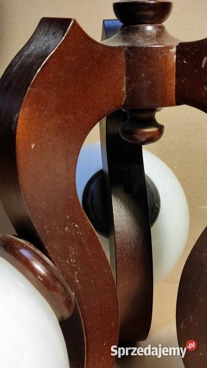 Lampa Żyrandol sufitowy drewniany Kraśnik