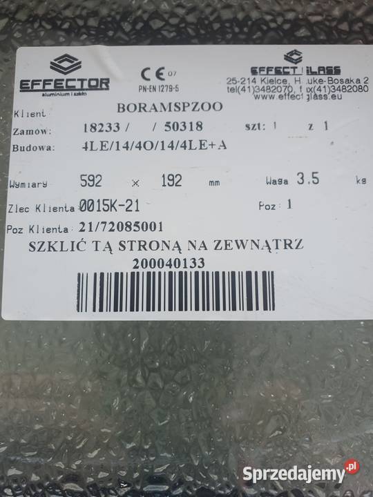 OKNO PCV alumplast 800 x 400 x 86 mm Imielin