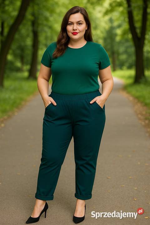 Spodnie damskie 34 bengalina elastyczna 44 łódzkie Wieluń