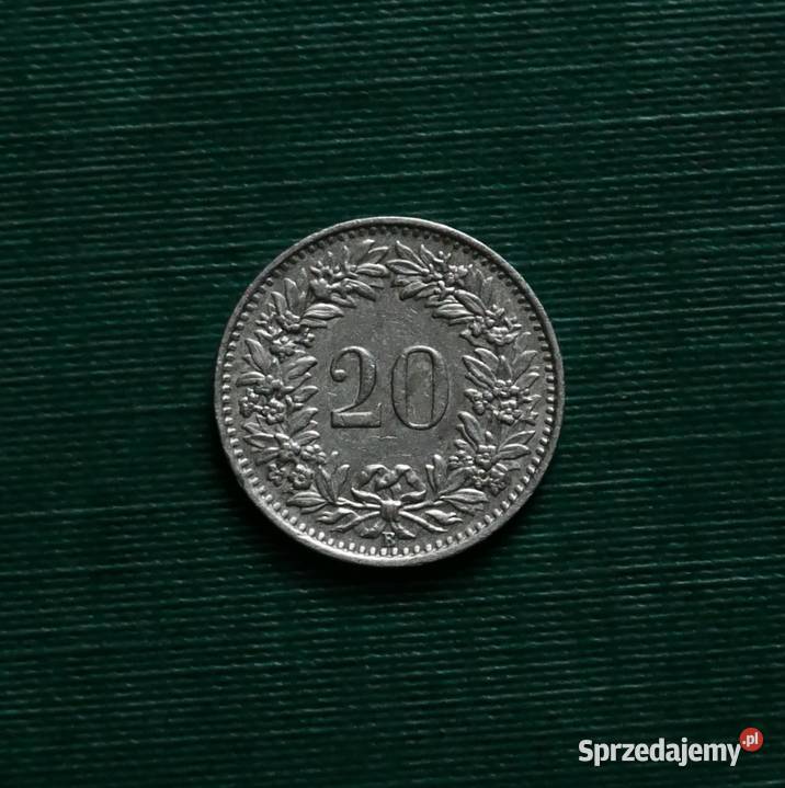 SZWAJCARIA 20 rappenów 1962r Gliwice