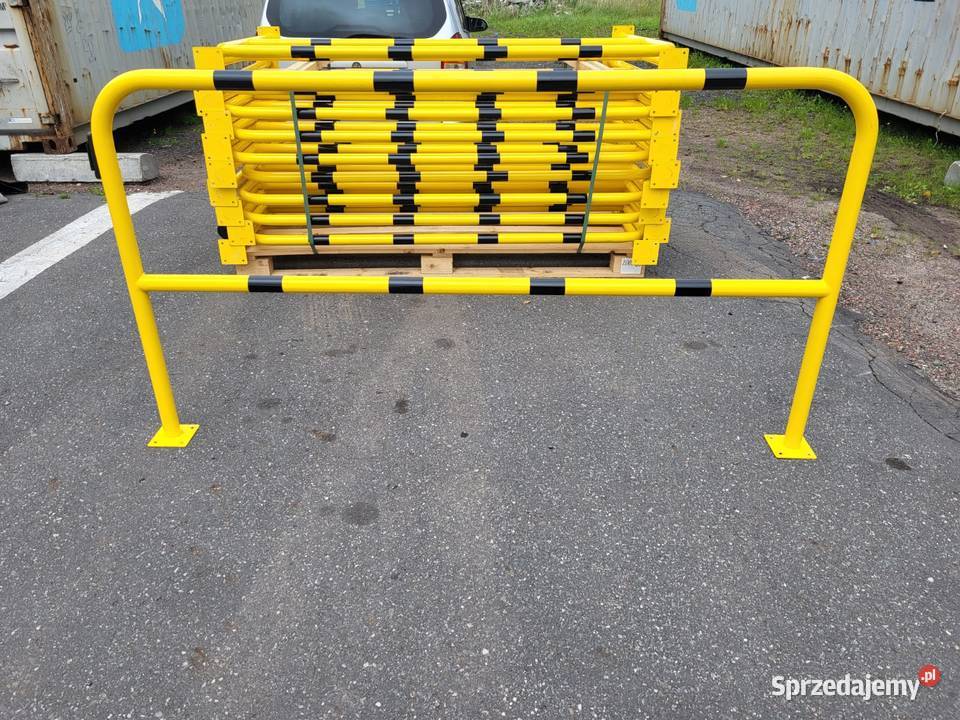 Barierki ochronne żółto czarne 200