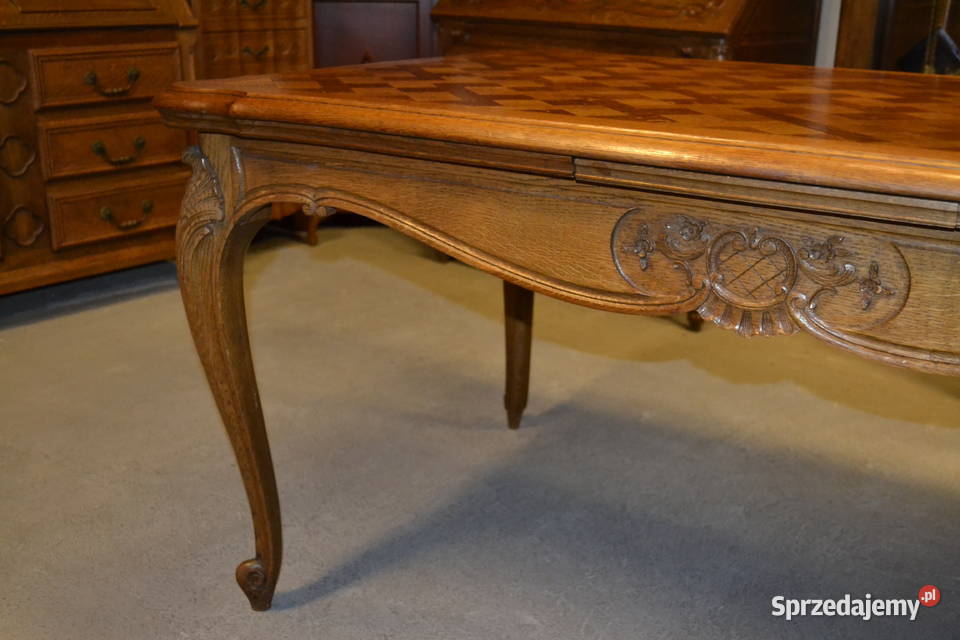 stół ludwikowski snycerka dąb Meble Będzin