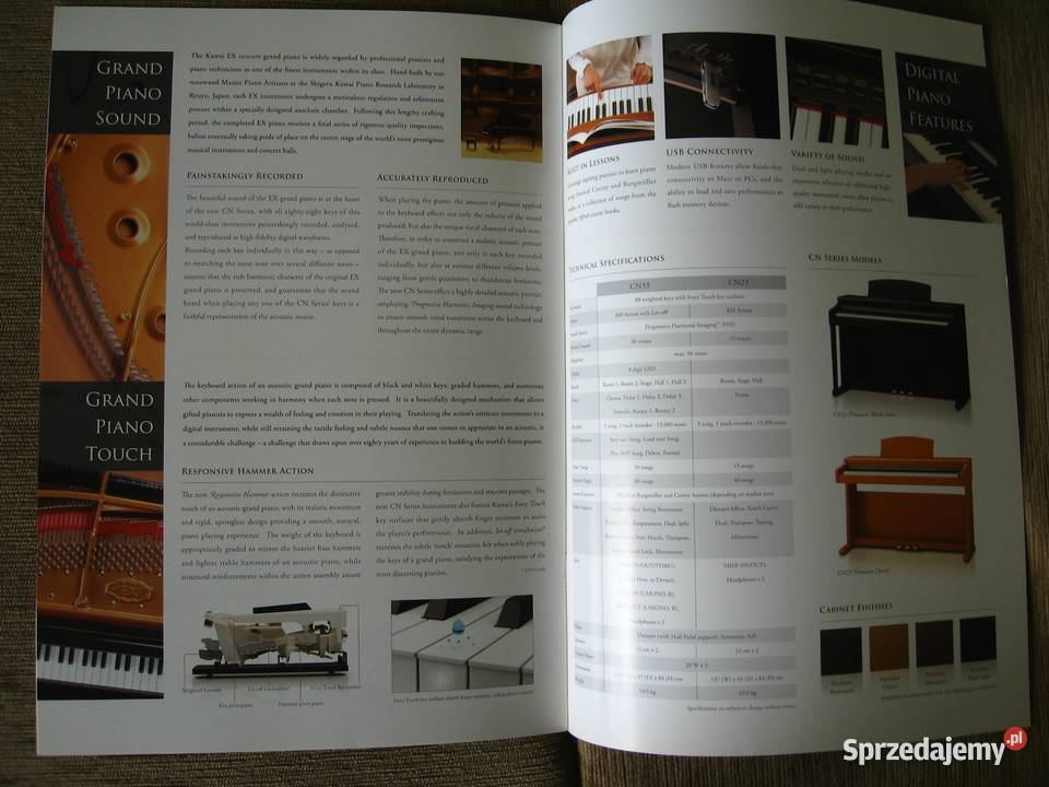 KAWAI CN3323 brochure broszura informacyjna Instrumenty klawiszowe i MIDI