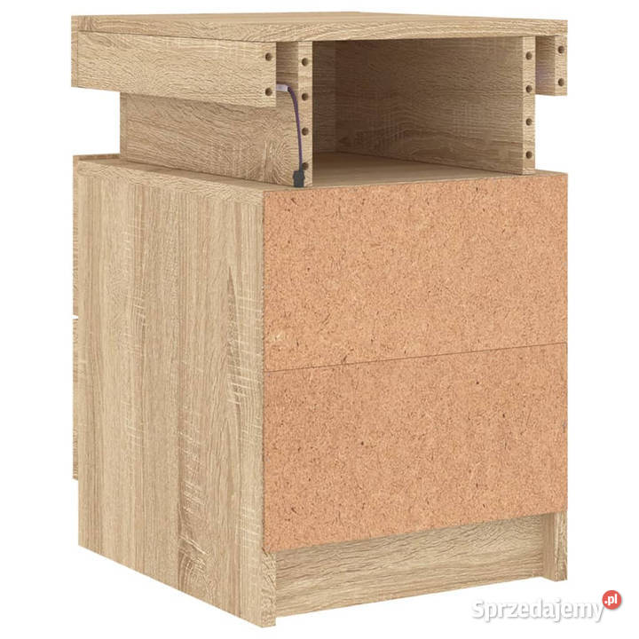 Szafki nocne z LED 2 dąb sonoma 35x39x55 Warszawa sprzedam