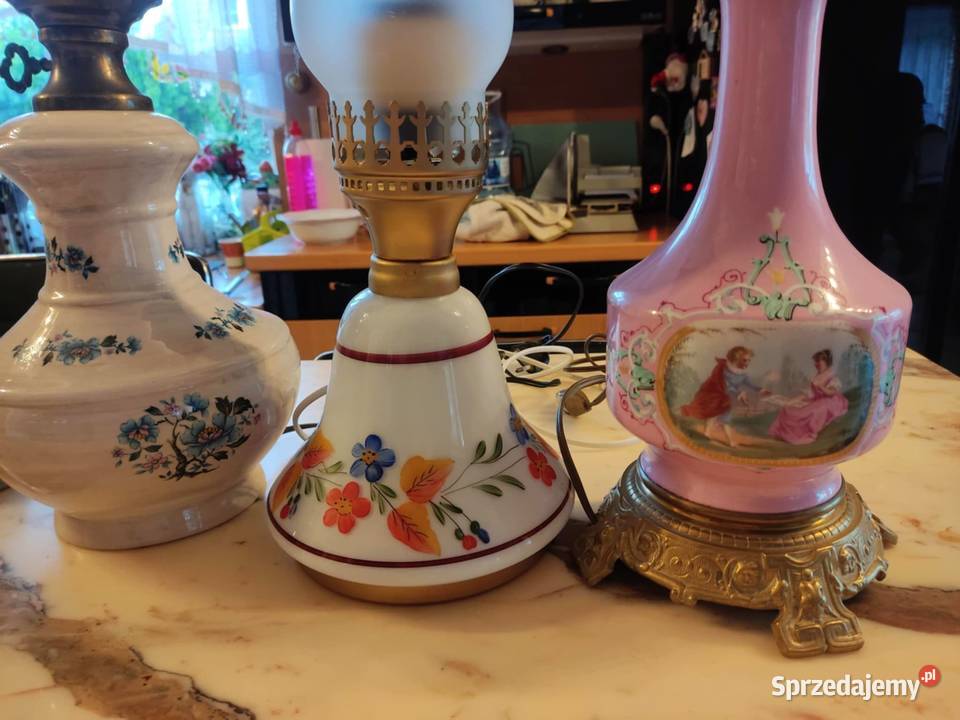 piękna angielska lampa ala nafta