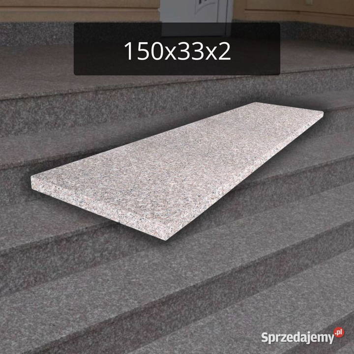 Stopnica granitowa płomieniowana Królewski Brąz