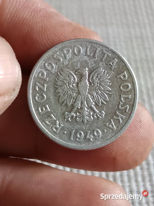 Sprzedam monete 50 groszy 1949 jj mala skretka Numizmatyka Kolekcje Chełm sprzedam