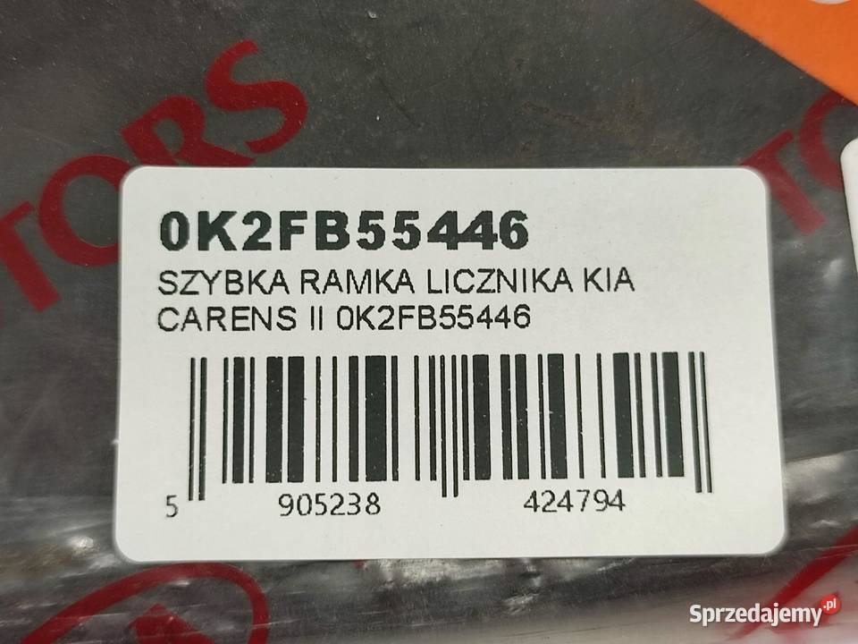 SZYBKA RAMKA LICZNIKA KIA CARENS II 20022006 sprzedam