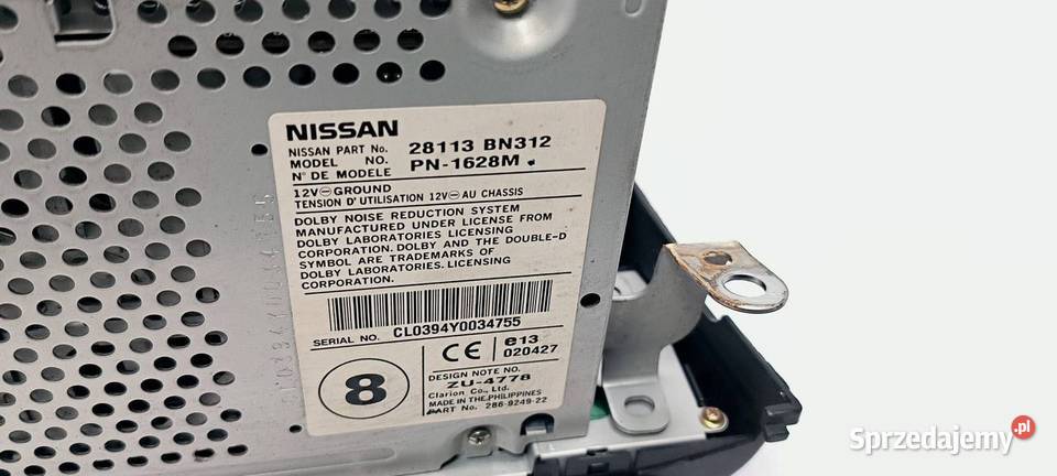 RADIO NISSAN ALMERA 28113BN312 kujawsko-pomorskie Lipno sprzedam