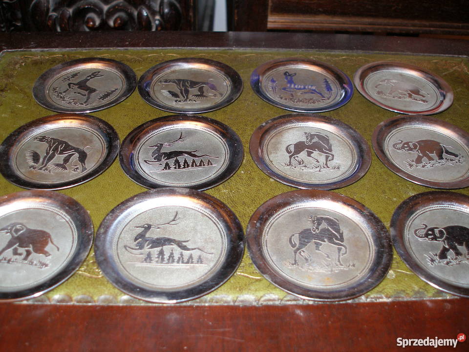 Podstawki platerowane pod szklaneczki kieliszki Warszawa