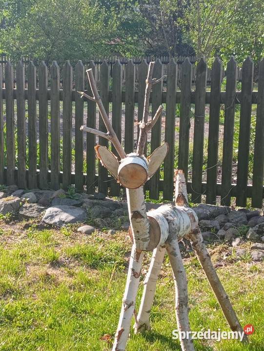 Figurki ogrodowe z drewna brzozy na zamowienie Brody