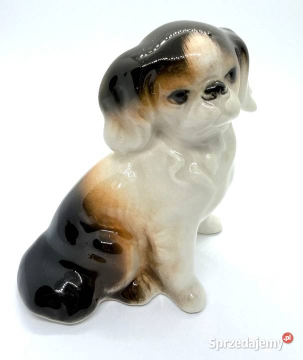 Figurka pies pekińczyk porcelana CLUJ Rumunia Porcelana i szkło Kraków sprzedam
