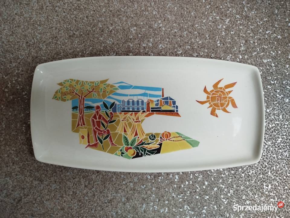 MidCentury Modern talerz reklamowy CSV ok 1960 opolskie