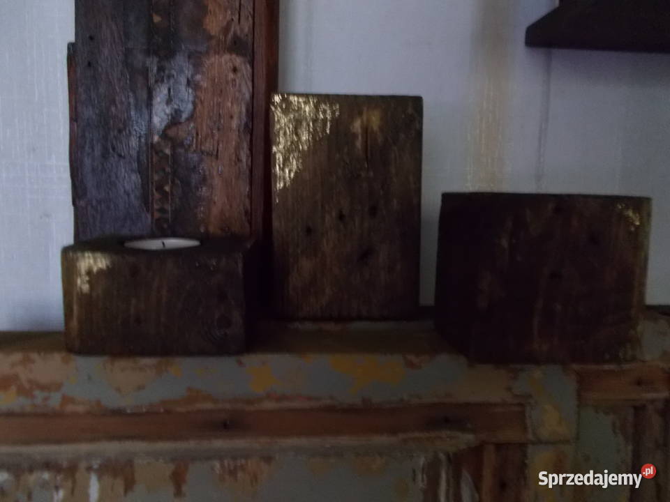 Rustykalny Komplet ŚwiecznikówRęczne Szczecin