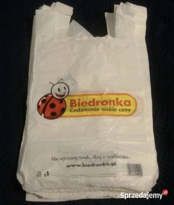 Nowe unikatowe białe foliówki biedronka Radzyń Podlaski