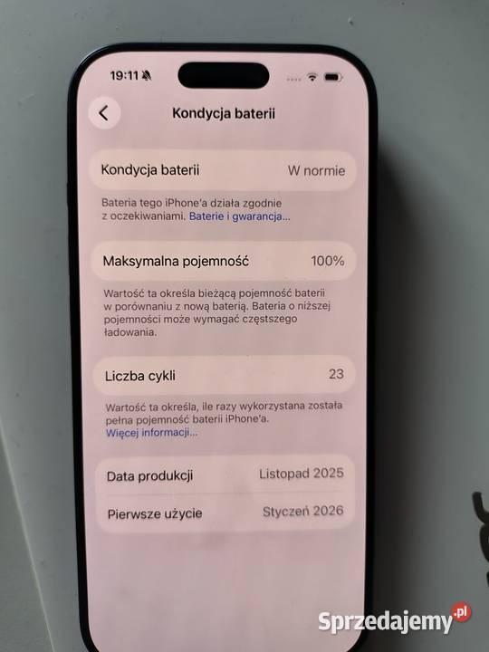 iPhone 17 pro 256gb 100 bateria sprzedam