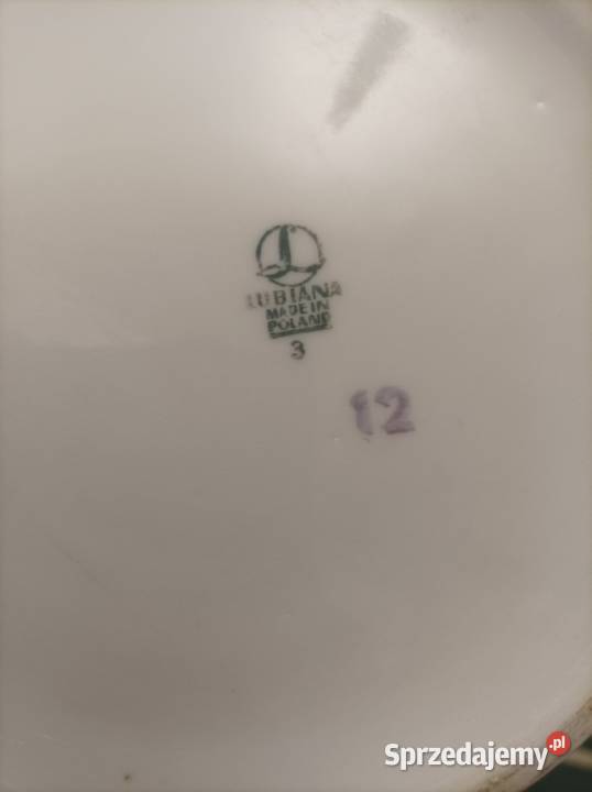 Duży wazon porcelana Lubiana wzór kaszubski Wazony Sterdyń