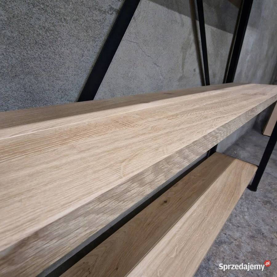 Regał LOFT NA WYMIAR Pancerny DĄB DĘBOWY książki Bartoszyce