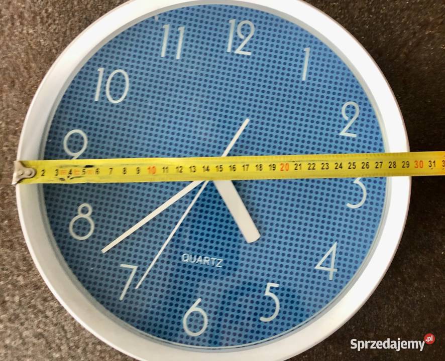 Zegar płynący cichy nowy na ścianę bateria Warszawa