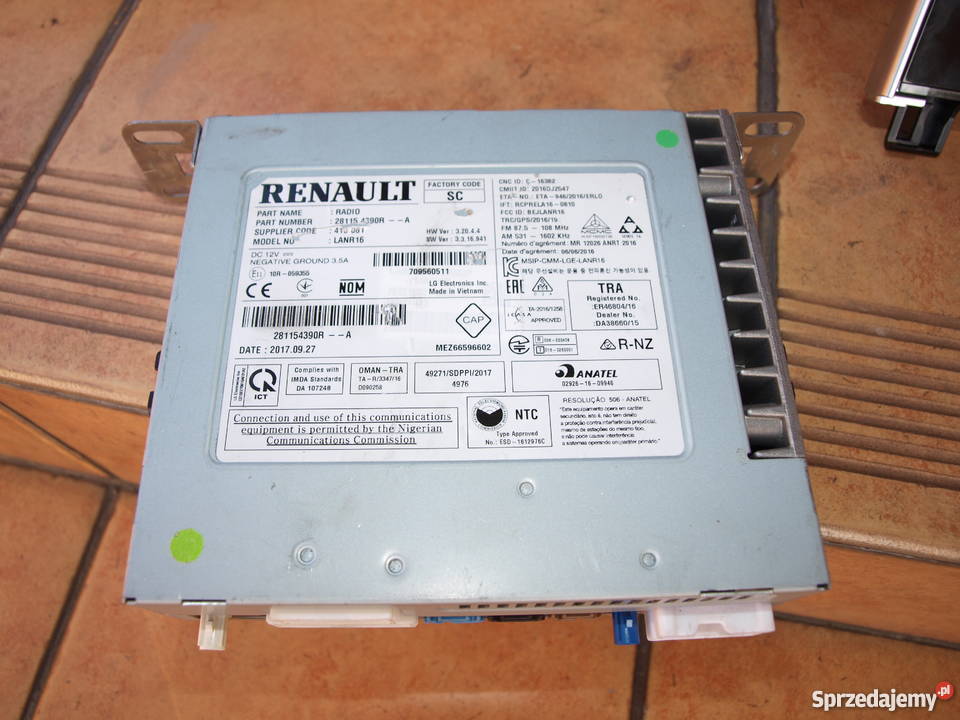 Renault Scenic radio nawigacja panel wyświetlacz Kalisz sprzedam
