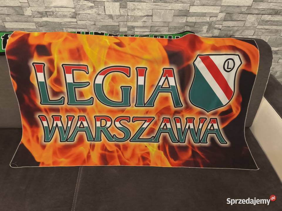 Flaga Legii Warszawa Pozostałe Marki sprzedam