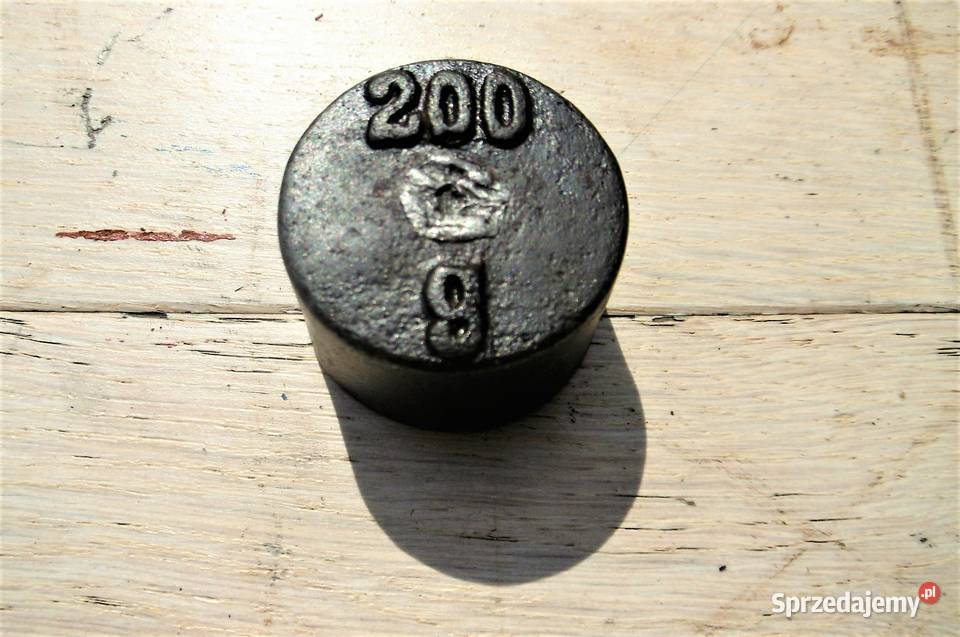 odważnik waga cięrzarek przedwojenny 200 gram Namysłów sprzedam