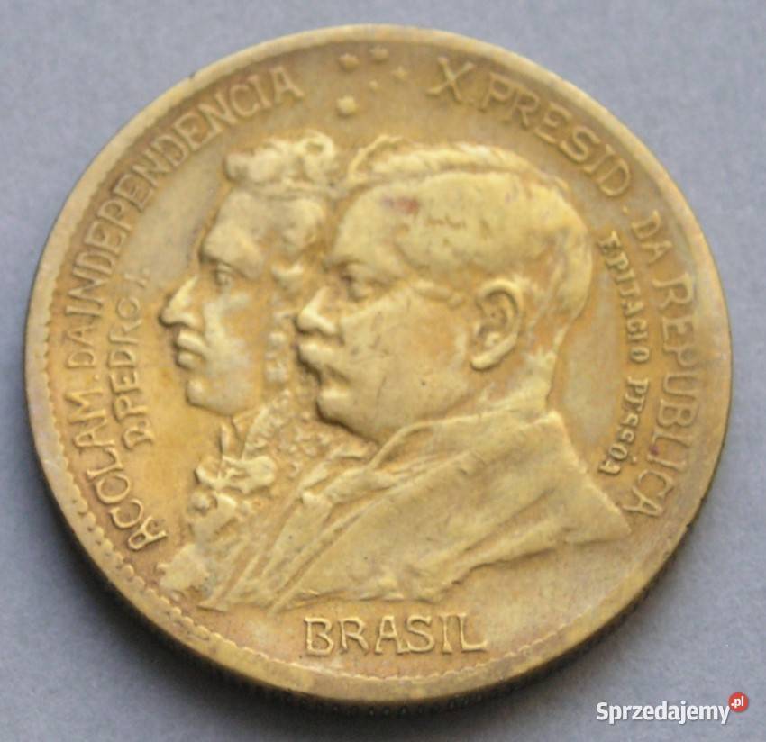 BRAZYLIA 1000 REIS 1922 PEDRO I PESSOA łódzkie Łódź