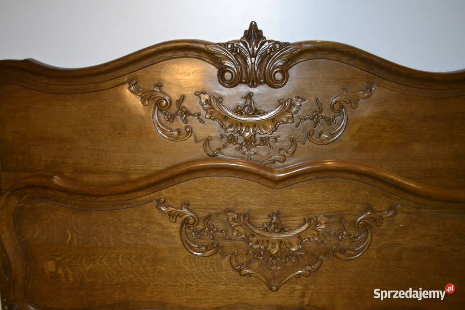 łóżko ludwikowskie 150 dąb