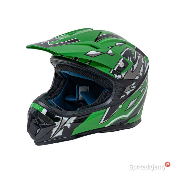 Kask Motocyklowy Enduro Zielony L M Siedlce sprzedam