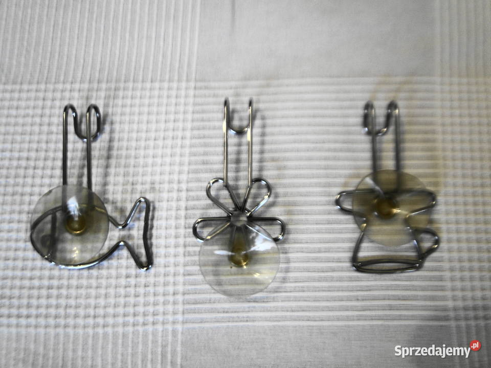 Ozdobne solidne wieszaki 3 bez wiercenia Warszawa