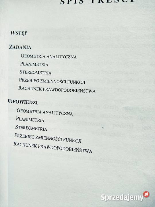Matura z matematyki outlet książki używane mazowieckie