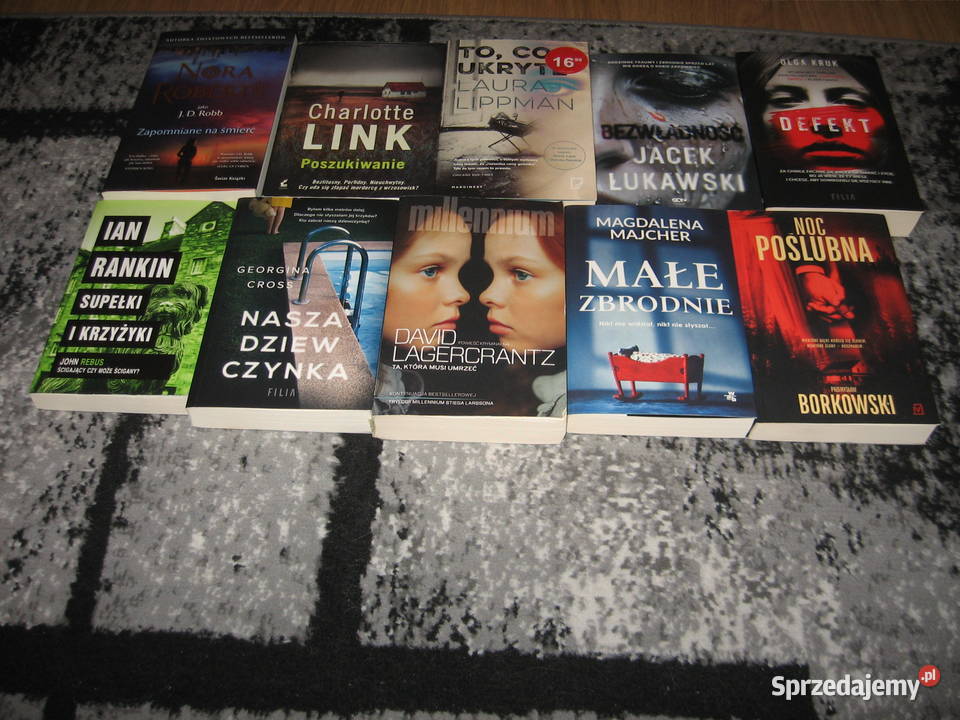 Thrillery psychologiczne kryminały Zestaw 3 Proza i poezja Olsztyn