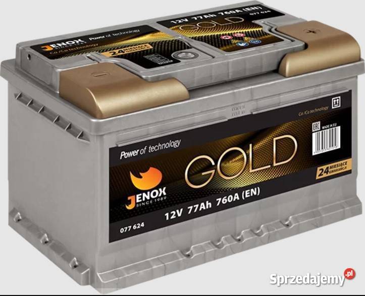 Akumulator Jenox Gold 77Ah 760A R077624 Radom